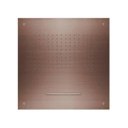 SB Square 316 Vstavaná dažďová sprcha s vodopádom 50x50cm stropná sprchová hlavica PVD meď 1208955318