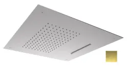 SB Square 316 dažďová sprcha vstavaná s vodopádom 50x50cm stropná sprchová hlavica PVD zlatá 1208955319