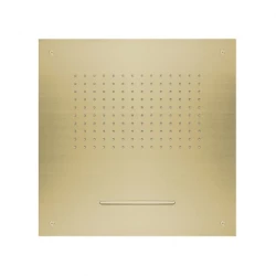SB Square 316 dažďová sprcha vstavaná s vodopádom 50x50cm stropná sprchová hlavica PVD zlatá 1208955319