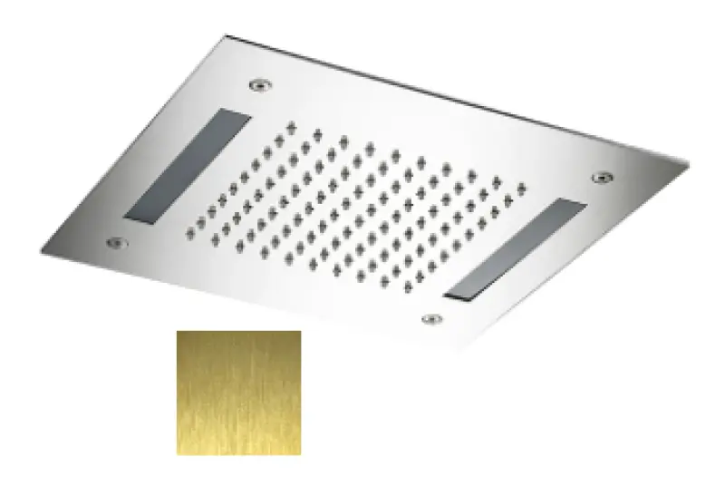 SB Easy Inštalačná dažďová sprcha 30x30cm PVD Zlatá s osvetlením 1208955442