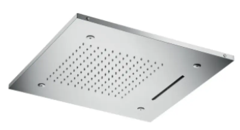 SB Chroma terapia vstavaná dažďová sprcha s 3 typmi prúdov 50x50 cm úplne z nerezovej ocele 1208955444