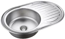 Aquadesign Basic nerezový drez s odkvapom, obojstranný, 77x50 cm, montáž na pracovnú dosku, 1208956287