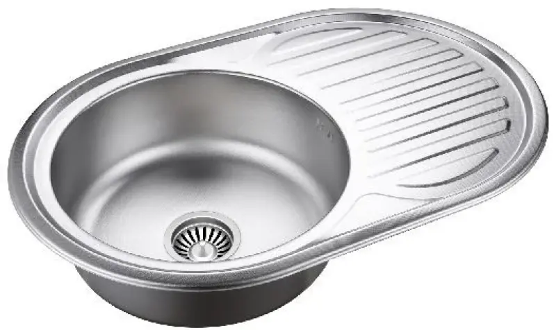 Aquadesign Basic nerezový drez s odkvapom, obojstranný, 77x50 cm, montáž na pracovnú dosku, 1208956287