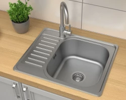Aquadesign Rudolf nerezová oceľová umývadlo 580x480mm s odkvapkávacou doskou, obojstranné 1208956288