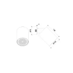 SB Round Beam sprchová hlavica 10 cm chróm 1208956696