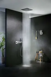 SB Square 316 Vstavaná dažďová sprcha Velvet Temptation a vodopád kartáčovaný PVD gun metal 1208956753