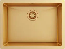 Ausmann Turt zlatý umývadlový drez gold PVD 54x40 podstavba, vstavaná a nadstavba 1208956949