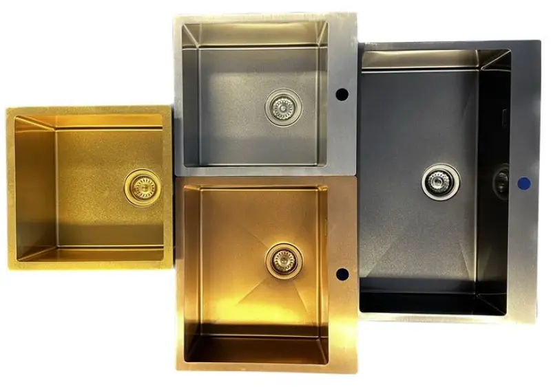 Ausmann Turt gun metal drez 450x505mm s otvorom na batériu pre spodnú, plochú a vrchnú montáž 1208956960