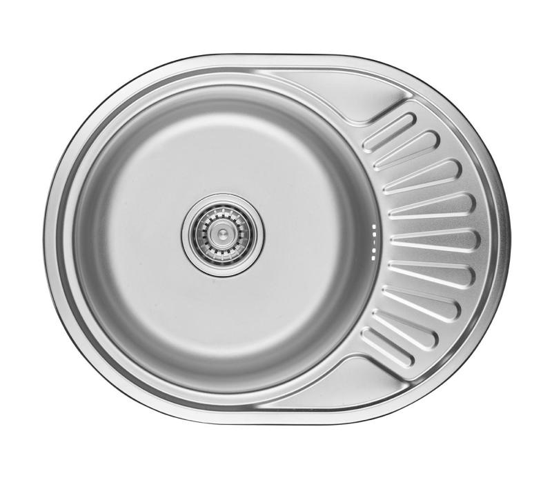 Ausmann Basic nerezový povrchový drez s odkvapom, obojstranný, 57x45 cm, vrátane sifónu 1208956973
