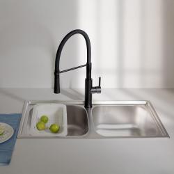 Ausmann Basic dvojitý nerezový nadomietkový drez 78x43 cm vrátane sifónu 1208956995