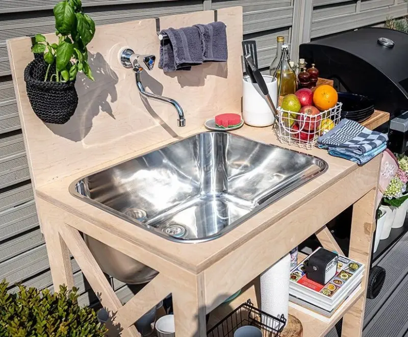 Aquadesign Utility odpadový drez 55 x 45 cm do komory alebo garáže vrátane úchytov 1208957003