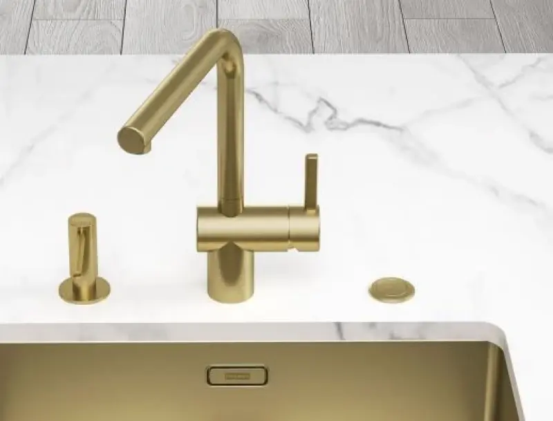 Franke Mythos Masterpiece BXM 210.50 zlatý drez PVD Gold 50x41 plochá montáž a podmontáž 127.0674.362