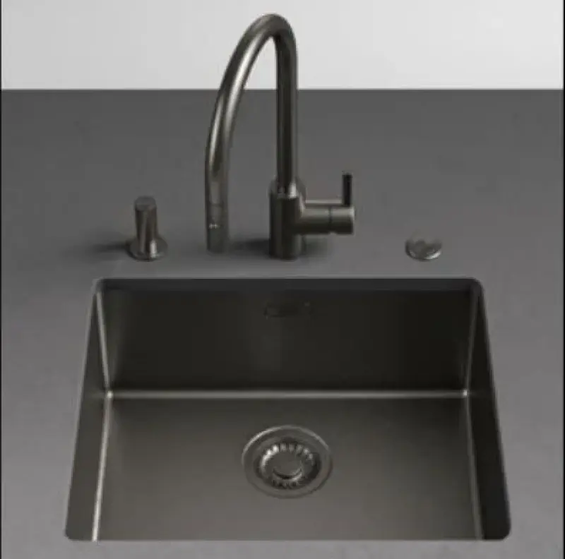 Franke Mythos Masterpiece BXM 210.50 gun metal drez PVD antracit 50x41 montáž na rovnakú úroveň a spodná montáž 127.0672.129