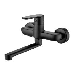 AquaTrimo Chopin čierna nástenná batéria s dolným výtokom 235 mm 21CP7075SW