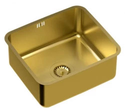 Aquadesign Oxford zlatý PVD nerezový drez 40x35cm spodná montáž 1208957203