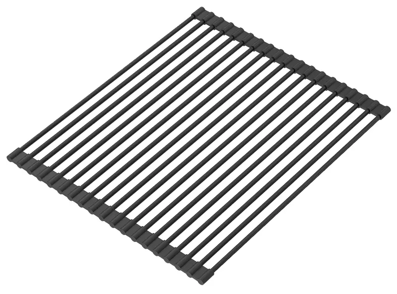 Quadri matná čierna rolovacia podložka cez a pred drez 43 x 32 cm 1208957222