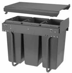 Garbi Sorter S-30-3 vstavaný odpadkový systém s 3 nádobami na odpad 10 litrov 1208957362