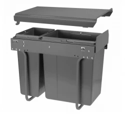 Garbi Sorter S-30-2 vstavaný odpadkový systém s 2 odpadkovými košmi 1 x 10 a 1 x 20 litrov 1208957363