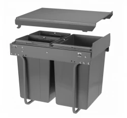 Garbi Sorter S-40-3 vstavaný odpadkový systém s 3 odpadkovými košmi 1 x 20 a 2 x 10 litrov 1208957365