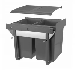Garbi Sorter S-45-2 vstavaný odpadkový systém s 2 x 20 litrovými odpadkovými košmi 1208957367