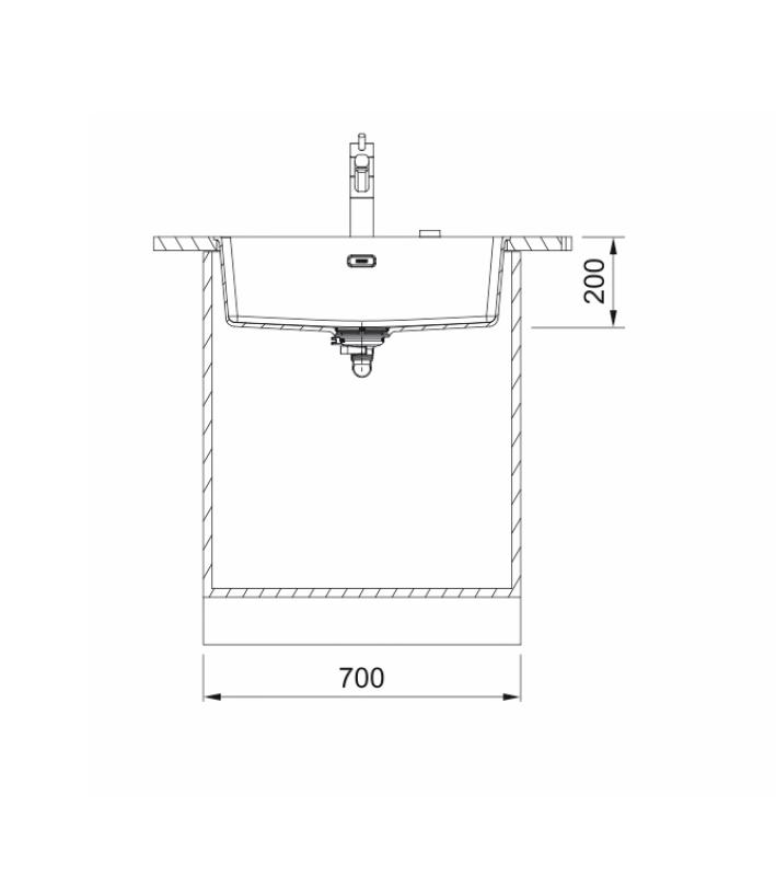 Franke Maris MRG 210 / 110-62 Fragranite čierna edícia matný čierny drez na rovnú montáž