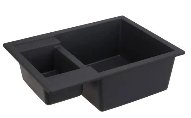 GraniteMy Smart extra plytký 1,5 granitový povrchový čierny drez obojstranný 58x44cm 1208957386