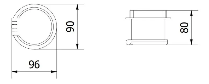 Inbouwdeksel Indux wit geaard keukenstopcontact in werkblad met verwisselbare aansluitingen 1208957395