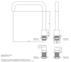 Waterevolution Flow 2-otvorová kuchynská batéria chróm T151H01