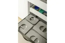 Garbi Basket B-60-4-H triediaci odpadkový systém pre zásuvku 60 cm vrátane držiaka a 4 odpadkových košov 1208957472
