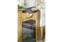 Garbi Basket B-90-4 triediaci odpadový systém pre zásuvku 90 cm vrátane držiaka a 4 x 15 litrových odpadových košov 1208957479