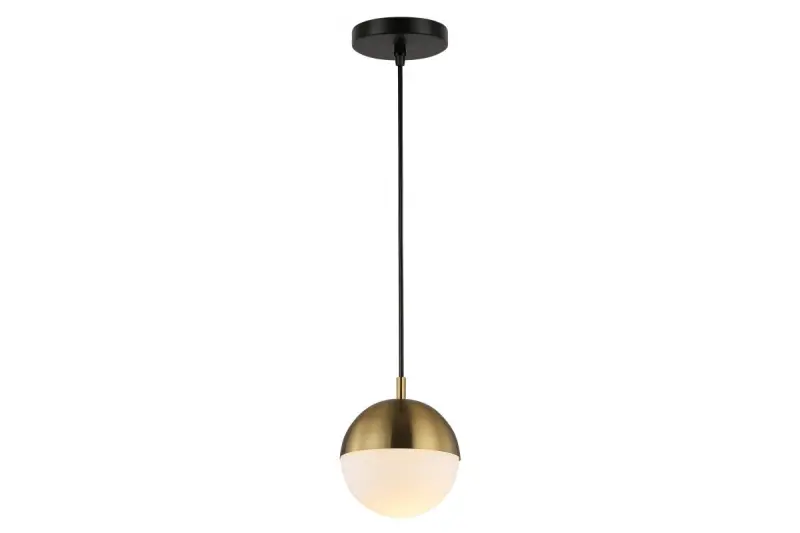 Decor Abies mosadzná zlatá závesná lampa s kovovým okrúhlym stropom 3558