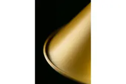 Decor Prive moderný zlatý mosadzný závesný luster kónického tvaru 7610