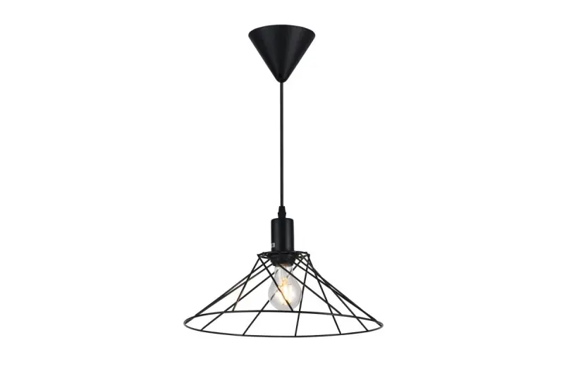 Decor Tilia čierna moderná dekoratívna závesná lampa 7849