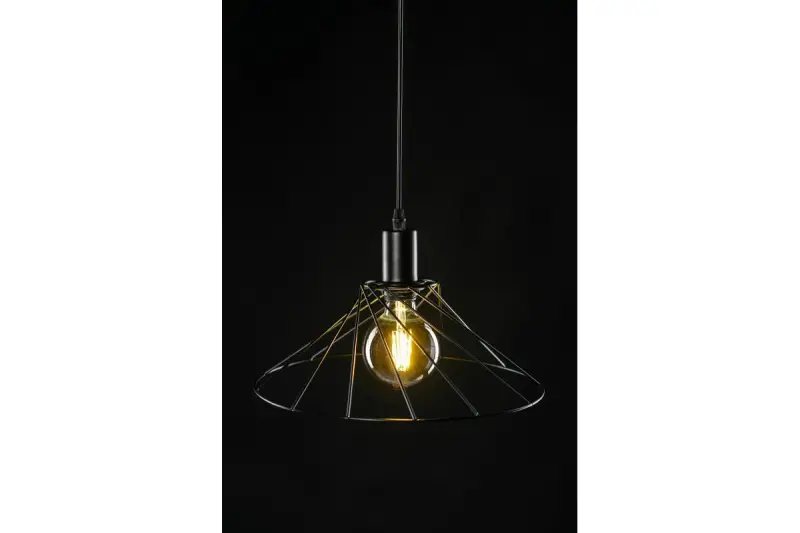 Decor Tilia čierna moderná dekoratívna závesná lampa 7849
