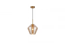 Dekor Lime 332 mm vysoká moderná závesná lampa v jantárovej farbe 7887