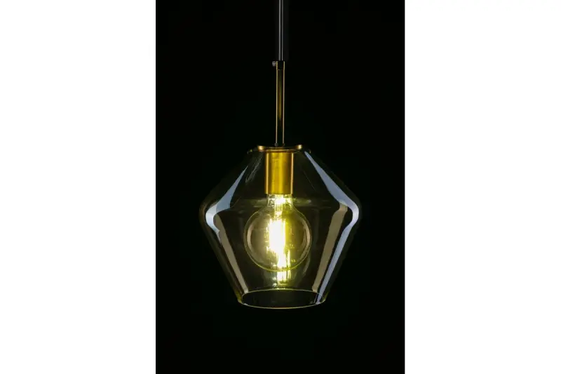 Dekor Lime 332 mm vysoká moderná závesná lampa v jantárovej farbe 7887