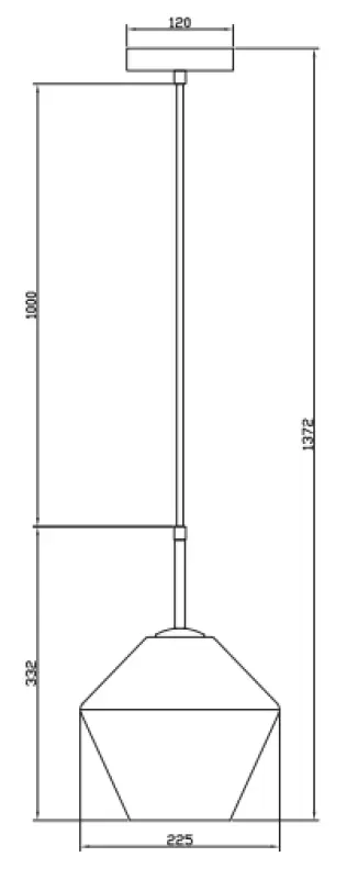 Dekor Lime 332 mm vysoká moderná závesná lampa v jantárovej farbe 7887