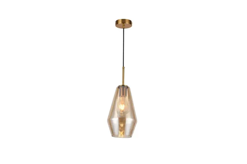 Dekor Lime 397 mm vysoká moderná závesná lampa v jantárovej farbe 7900