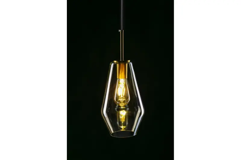 Dekor Lime 397 mm vysoká moderná závesná lampa v jantárovej farbe 7900