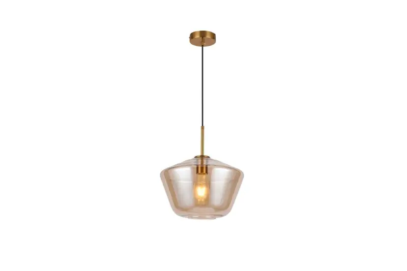 Dekor Lime 339 mm vysoká moderná závesná lampa v jantárovej farbe 7924