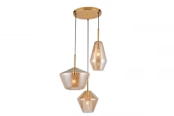 Decor Lime 1467 mm vysoká moderná zlatá závesná lampa s 3 svetelnými zdrojmi 7983