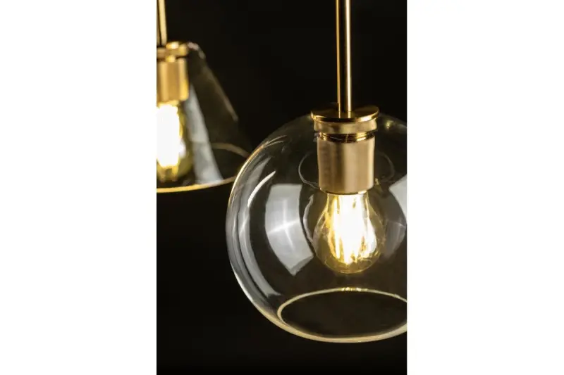 Decor Giglas guľovitá sklenená závesná lampa 8013