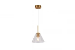 Dekor Giglas štýlová závesná lampa z skla 8037