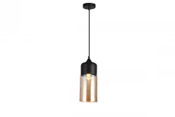 Decor Lender moderný závesný luster z kovu a skla, šírka 130 mm 9300