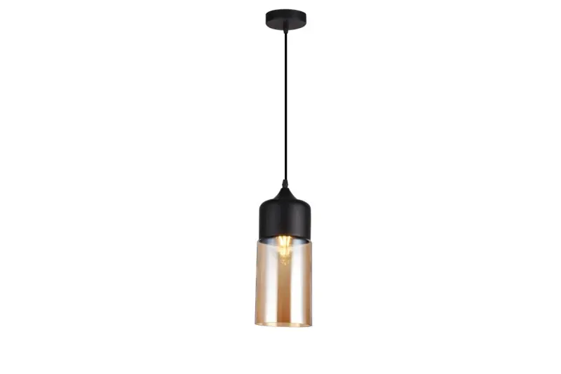 Decor Lender moderný závesný luster z kovu a skla, šírka 130 mm 9300