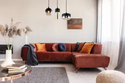 Moderne závesná lampa Decor Lender z kovu a skla s 3 svetelnými zdrojmi 9270