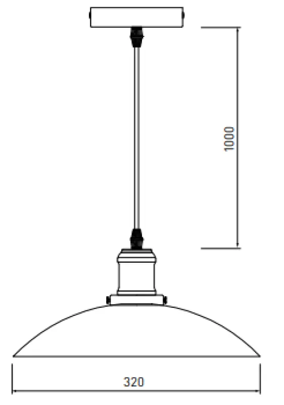 Dekor Horizon matná čierna industriálna závesná lampa 4512