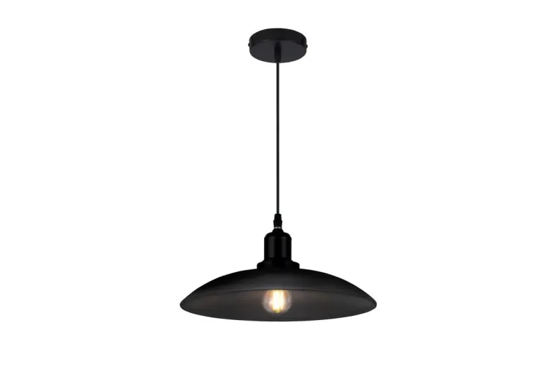 Dekor Horizon matná čierna industriálna závesná lampa 4512