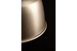Zenit dekoratívna kovová závesná lampa v tvare kupoly s kovovým povrchom, béžová, 4871