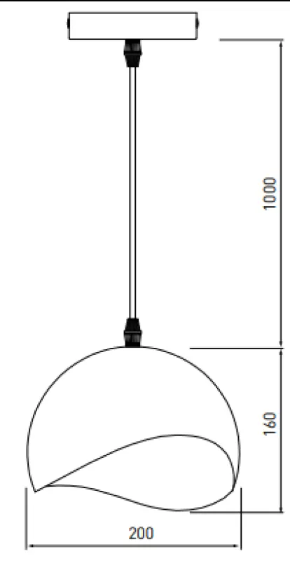 Dekor Mavia guľovitá závesná lampa z bieleho zlata 4949